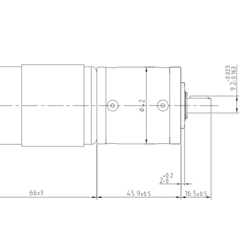 103RPM 12V Planetary GearMotors , Output 2.9Nm , rear shaft , all metal gears