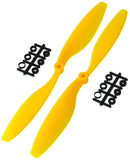 10'' x 4,5'' gelbes ABS-gegenläufiges Propeller-Paar 