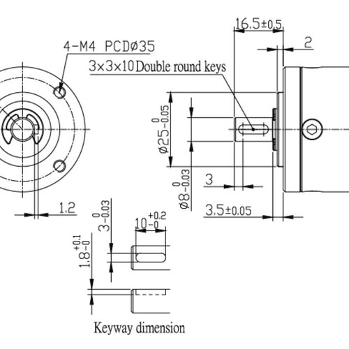 12V 29RPM Geared Motors , 7Nm , no load 33RPM , All metal Gears