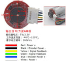 25Dx58L 12V Gear Motor with Magnetic Encoder, 22 rpm