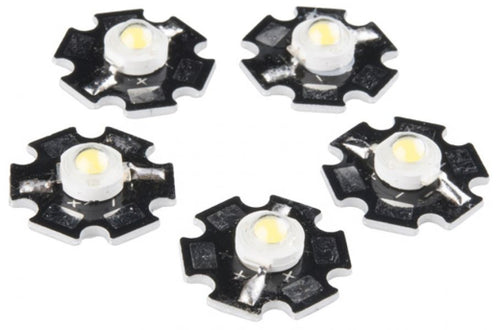3W Cool White LED Aluminum PCB (5pk)