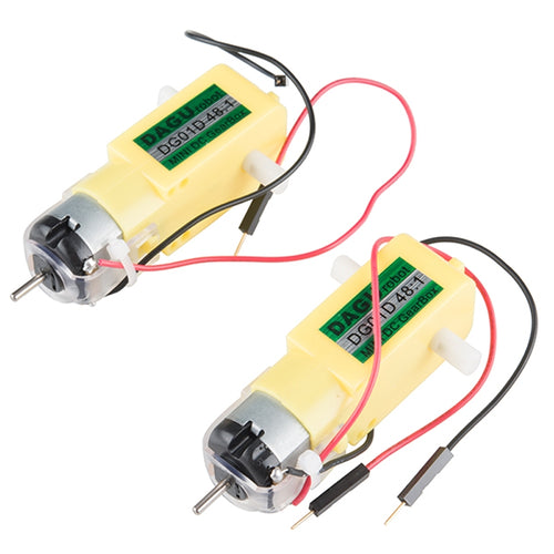 Paire de Moteurs Réducteurs DC 4.5V 140RPM