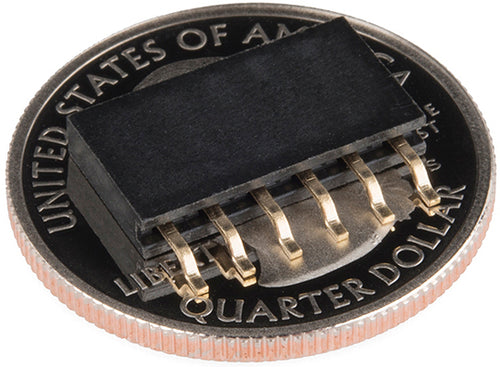 Conector Hembra de 6 pines SMD en Ángulo Recto