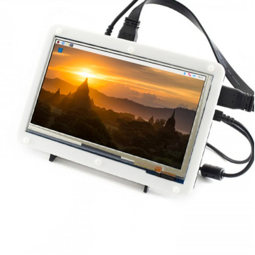 Kit d'Affichage LCD Tactile Capacitif 7 pouces pour Raspberry Pi 4 avec Prise US