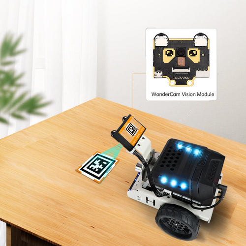AiNova Vision Robot Car Graphic Scratch and Python Program with WonderCam