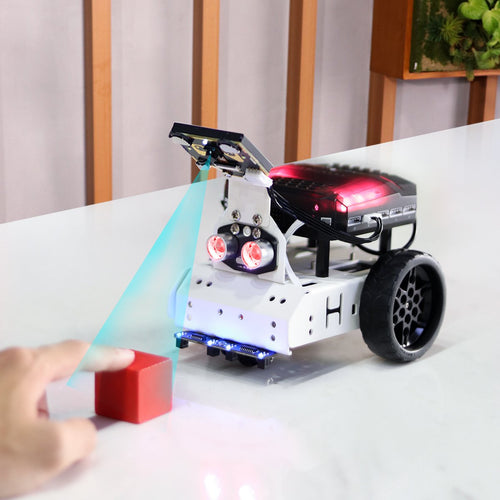 AiNova Vision Robot Car Graphic Scratch and Python Program with WonderCam
