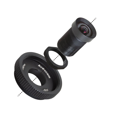 Arducam 70 Degree M12 Lens Bundle for Raspberry Pi HQ Camera, w/ Tripod & Cable