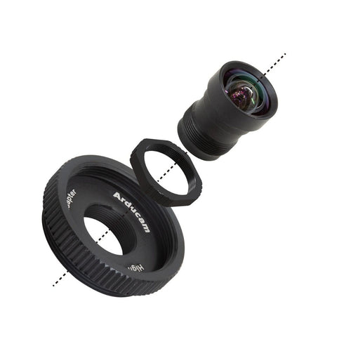 Arducam 75 Degree M12 Lens Bundle for Raspberry Pi HQ Camera, w/ Tripod & Cable