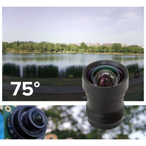 Arducam 75 Degree M12 Lens Bundle for Raspberry Pi HQ Camera, w/ Tripod & Cable