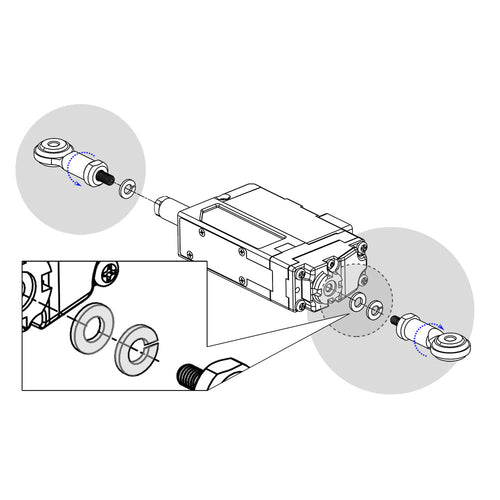 Ball End Bearing (pair) for mightyzap