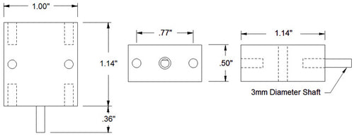 Caja para Micro Motor Reductor