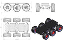 Dagu Wild Thumper 6WD All Terrain Chassis (Black, 75:1)