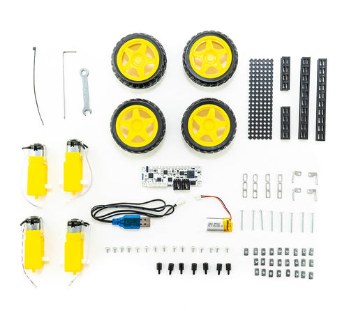 DIY Smartphone bluetooth controlled 4WD Car chassis KIT