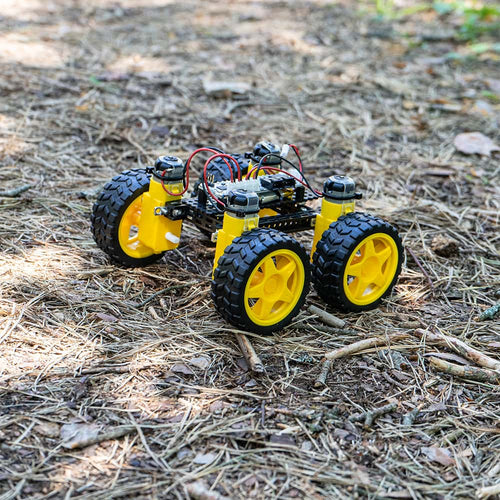DIY Smartphone bluetooth controlled 4WD Car chassis KIT