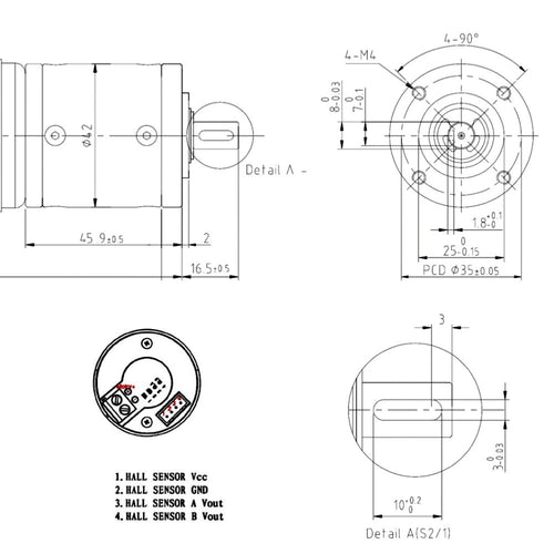 Hall Sensor 13PPR 103RPM 12V GEAR MOTORS