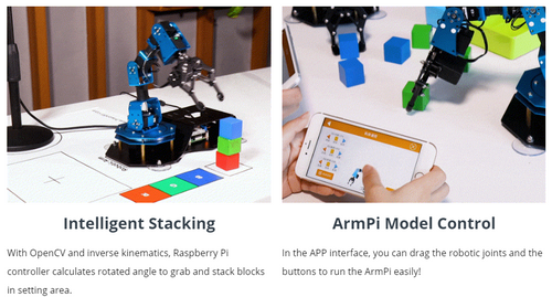 Hiwonder ArmPi Raspberry Pi 4B AI Vision Robotic Arm/ Python Program