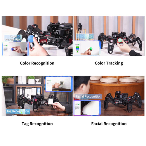 Hiwonder SpiderPi AI Intelligent Visual Hexapod Robot Powered by Raspberry Pi 4B 4GB