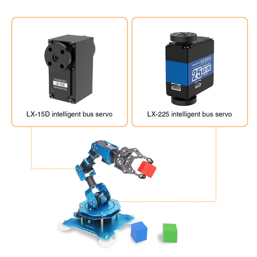 Hiwonder  xArm 1S Intelligent Bus Servo Robotic Arm for Programming Unassembled Version