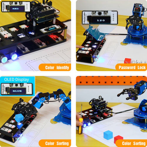 Hiwonder xArm UNO Robotic Arm with Arduino Development Sensor Kit