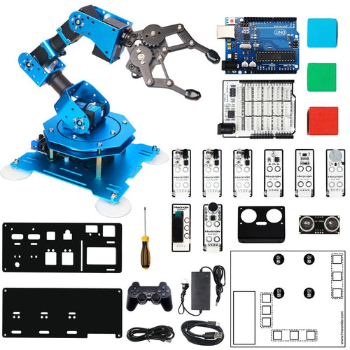 Hiwonder xArm UNO Robotic Arm with Arduino Development Sensor Kit
