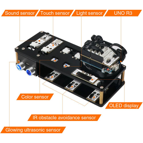 Hiwonder xArm UNO Robotic Arm with Arduino Development Sensor Kit