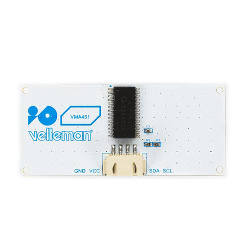 Panneau matriciel LED bleu I2C 8x16