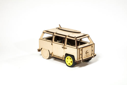 LearnThruTech Coding Camper Kit | Build Your Own Remote Control Van | Eco-Friendly Educational Robotics
