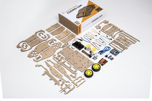 LearnThruTech Remote Control Coding Car Kit | STEM Kit | Build Your Own | Eco-Friendly Educational Toy