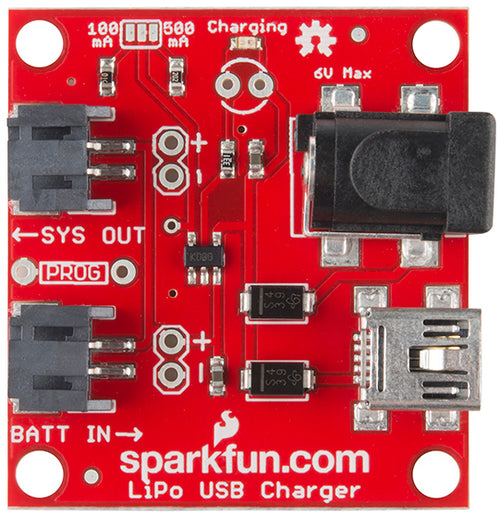 Cargador LiPoly -  Entrada de 3.7-7V Celda Única