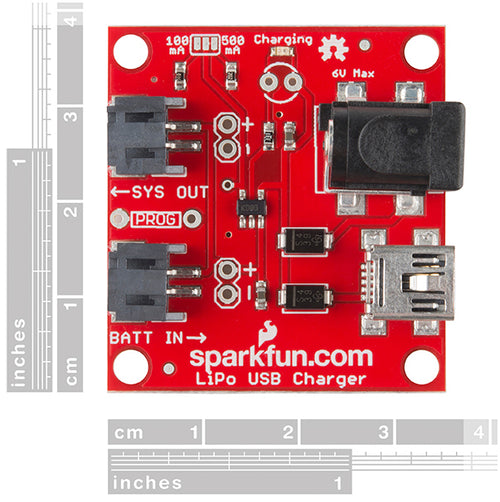 Cargador LiPoly -  Entrada de 3.7-7V Celda Única