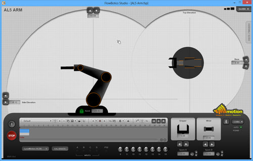 Lynxmotion AL5B 4DOFロボットアームSSC-32Uコンボキット（FlowBotics Studio）