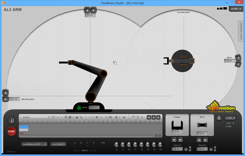 Lynxmotion AL5D 4DOF Robotic Arm SSC-32U Combo Kit (FlowBotics Studio)