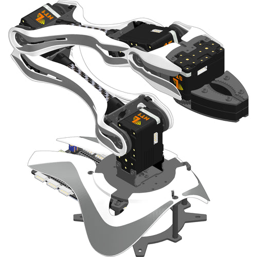 Lynxmotion (LSS) - 4 DoF Arm Dark Gray Sticker Kit