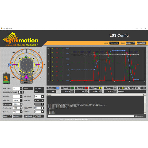 Lynxmotion (LSS) - Configuration Software