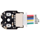Paire de codeurs magnétiques avec connecteur à entrée latérale pour micro motoréducteurs 12CPR 2.7-18V