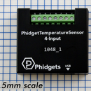 Interface thermocouple USB à 4 entrées PhidgetTemperatureSensor avec boîtier