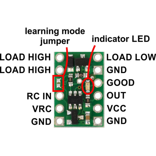 Conmutador Pololu RC con Pequeño MOSFET de Lado Bajo (3A)