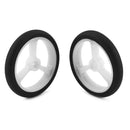 Pololu Paire de Roues pour Micro-Cannelures Servo (20T, 4,8 mm) 40x7 mm (Blanc)