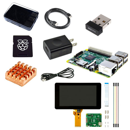 Kit de Débutant Raspberry Pi 2 avec 7 "LCD