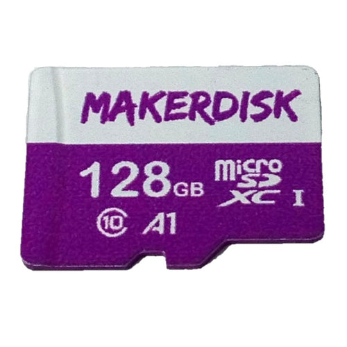 Carte microSD MakerDisk Approuvée Raspberry Pi avec Système d'Exploitation RPi (128 Go)