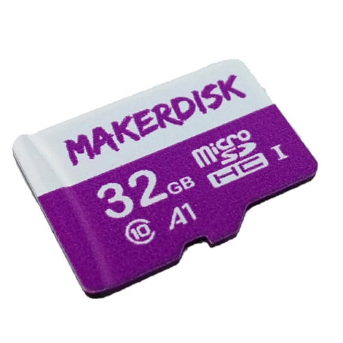 Carte microSD MakerDisk Approuvée Raspberry Pi avec Système d'Exploitation RPi (32 Go)