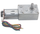 High Torque DC Worm Gear Motor w/Encoder - 6V, 6RPM