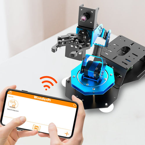 Hiwonder ArmPi FPV AI Vision Raspberry Pi 4B 4GB ROS Robotic Arm with Python Open Source