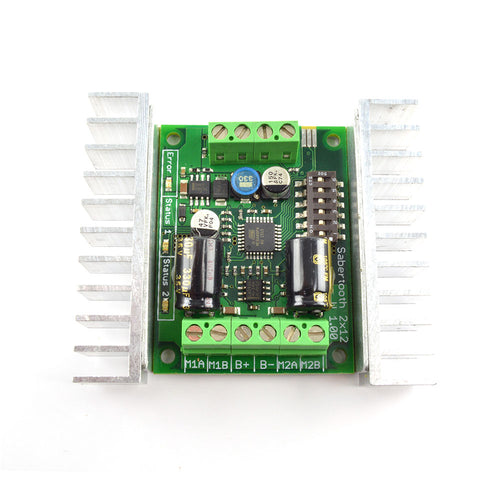 Contrôleur de Moteur Regénératif Sabertooth 2 X 12A 6V-24V Dimension Engineering