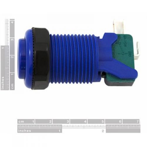 Bouton Concave Bleu SFE
