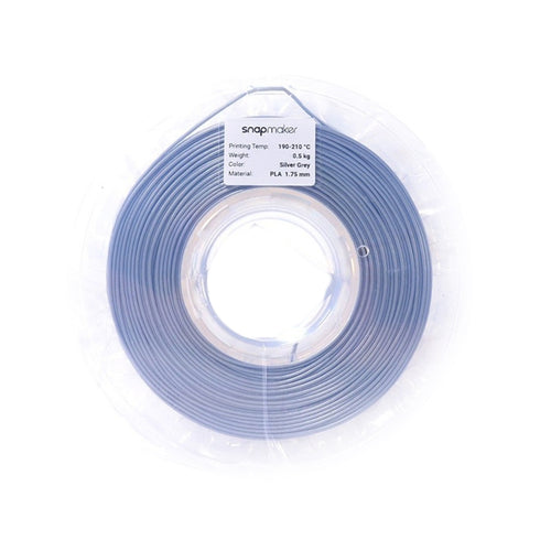 Plastique PLA en Fil Gris 1,75mm SnapMaker (500g)