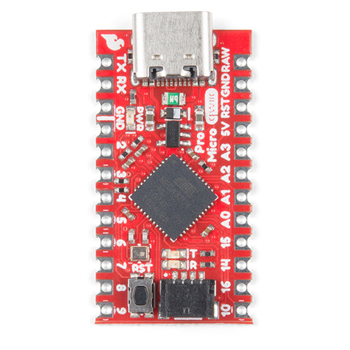 Qwiic Pro Micro USB-C de SparkFun (ATmega32U4)