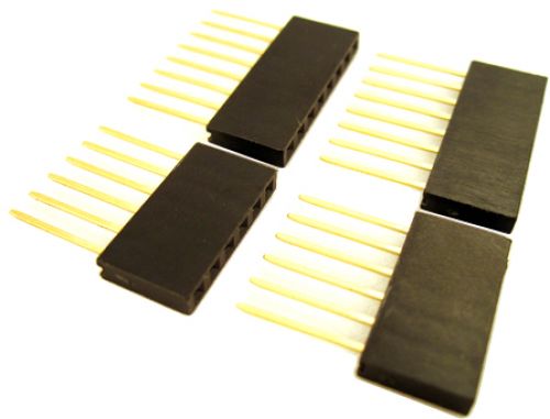 積み重ね可能なArduinoシールドヘッダ（4個入り）