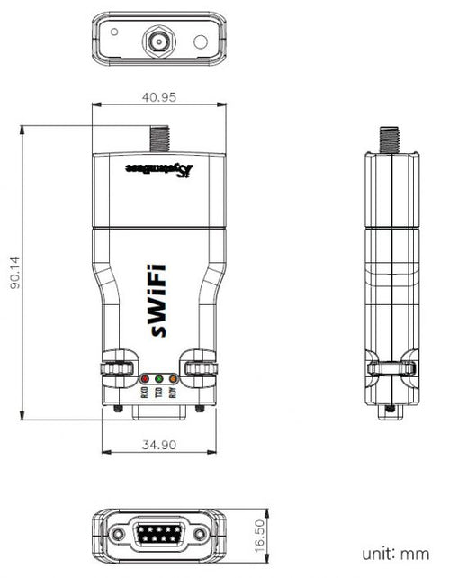 [SystemBase sWiFi] RS232/422/485 to WiFi, IEEE 802.11a/b/g/n, 2.4GHz/5GHz