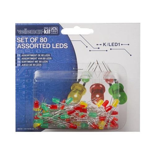 3mm/5mm Various LED Kit (80pk)